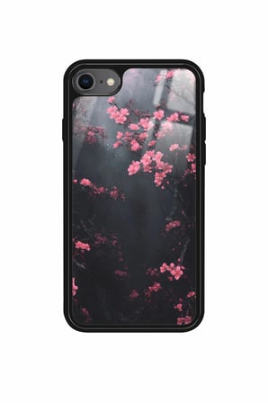 Apple iPhone SE Uyumlu Van Gogh Ağaç Tablosu Tasarımlı Parlak Silikon Kılıf