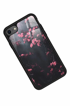 Apple iPhone SE Uyumlu Van Gogh Ağaç Tablosu Tasarımlı Parlak Silikon Kılıf