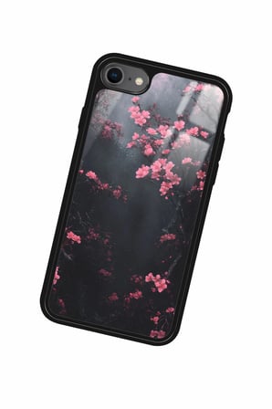 Apple iPhone SE Uyumlu Van Gogh Ağaç Tablosu Tasarımlı Parlak Silikon Kılıf