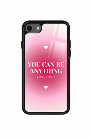 Apple iPhone SE Uyumlu Barbies Motto Yazılı Parlak Silikon Kılıf