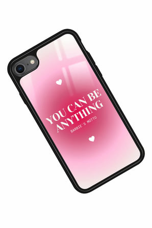 Apple iPhone SE Uyumlu Barbies Motto Yazılı Parlak Silikon Kılıf