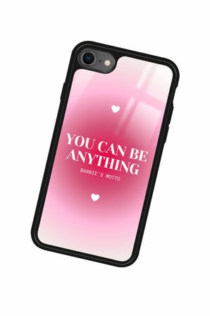 Apple iPhone SE Uyumlu Barbies Motto Yazılı Parlak Silikon Kılıf