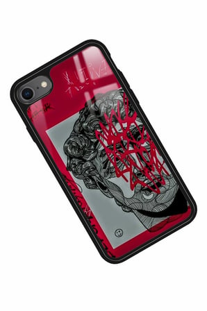 Apple iPhone SE Uyumlu Tablo Tasarımlı Parlak Silikon Kılıf