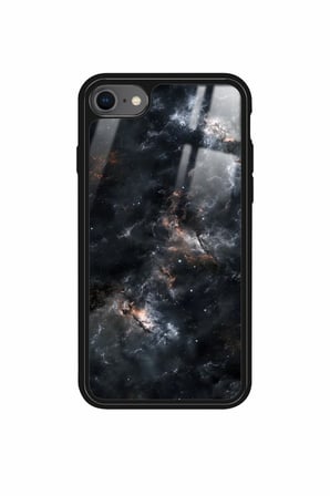 Apple iPhone SE Uyumlu Soyut Sanat Tasarımlı Parlak Silikon Kılıf