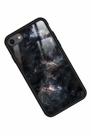 Apple iPhone SE Uyumlu Soyut Sanat Tasarımlı Parlak Silikon Kılıf