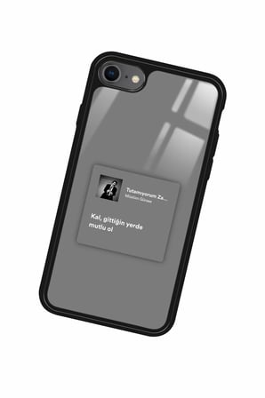 Apple iPhone SE Uyumlu Müslüm Gürses Şarkı Sözü Tasarımlı Parlak Silikon Kılıf