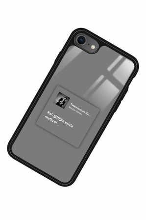 Apple iPhone SE Uyumlu Müslüm Gürses Şarkı Sözü Tasarımlı Parlak Silikon Kılıf
