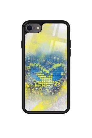 Apple iPhone SE Uyumlu Futbol Takımı Tasarımlı Parlak Silikon Kılıf