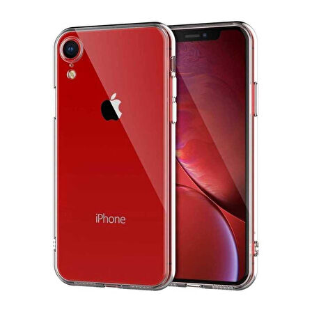 Apple iPhone XR 6.1 Kılıf Şeffaf İnce Esnek Silikon Kılıf Zipax-Süper