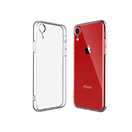 Apple iPhone XR 6.1 Kılıf Şeffaf İnce Esnek Silikon Kılıf Zipax-Süper
