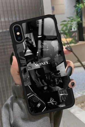 Apple iPhone X Uyumlu Mafia Tasarımlı Parlak Silikon Kılıf