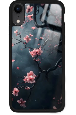 Apple iPhone Xr Uyumlu Van Gogh Ağaç Tablosu Tasarımlı Parlak Silikon Kılıf