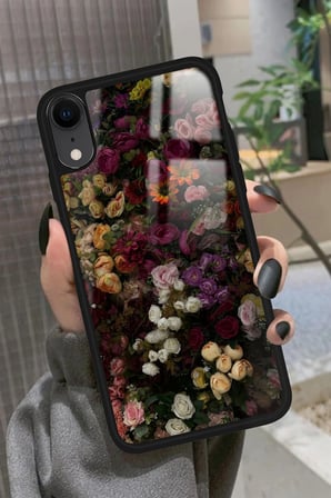 Apple iPhone Xr Uyumlu Karışık Tasarımlı Parlak Silikon Kılıf
