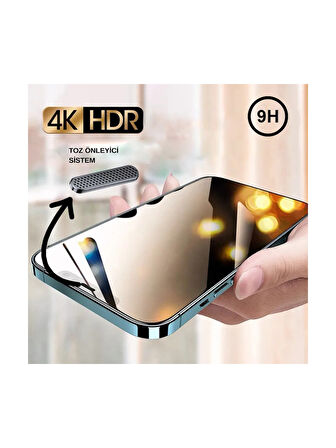 Apple iPhone XS Max Ekran Koruyucu Cam Ahize Toz Önleyici HD Görüntü ZRAntiDust