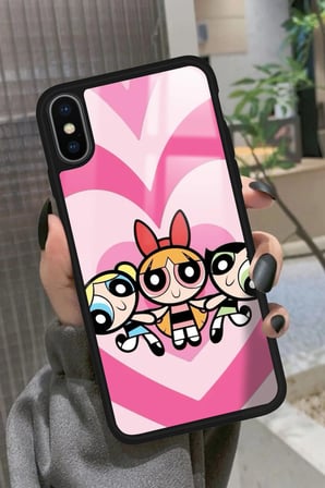 Apple iPhone Xs Max Uyumlu Girl Power Tasarımlı Parlak Silikon Kılıf