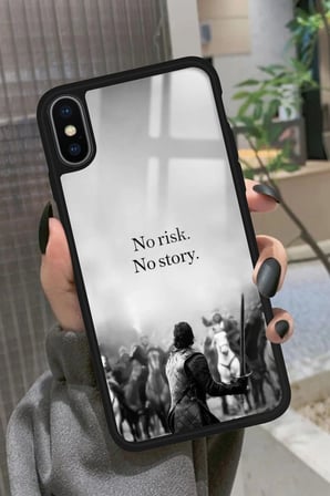 Apple iPhone Xs Max Uyumlu Jhon Snow Tasarımlı Parlak Silikon Kılıf