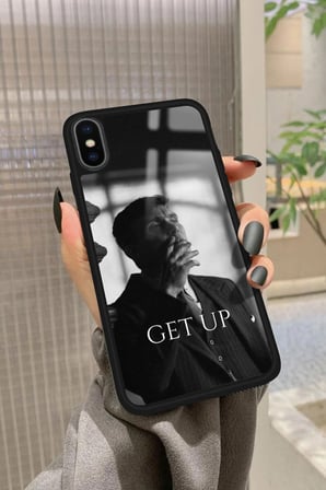 Apple iPhone Xs Max Uyumlu Thomas Shelby Tasarımlı Parlak Silikon Kılıf