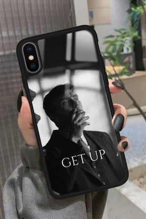 Apple iPhone Xs Max Uyumlu Thomas Shelby Tasarımlı Parlak Silikon Kılıf