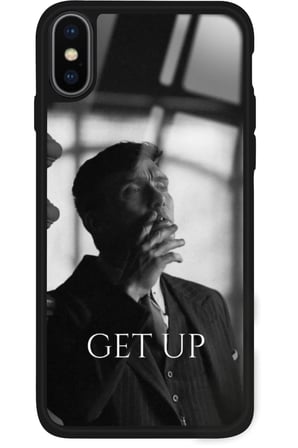 Apple iPhone Xs Max Uyumlu Thomas Shelby Tasarımlı Parlak Silikon Kılıf