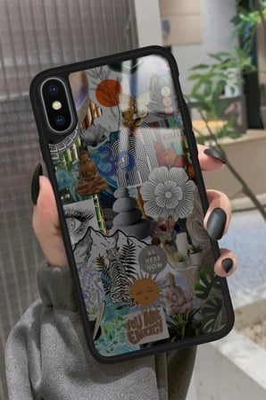 Apple iPhone Xs Max Uyumlu Manifest Tasarımlı Parlak Silikon Kılıf