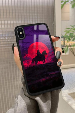 Apple iPhone Xs Uyumlu RDR2 Tasarımlı Parlak Silikon Kılıf