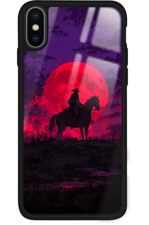 Apple iPhone Xs Uyumlu RDR2 Tasarımlı Parlak Silikon Kılıf