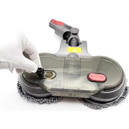 Dyson V7 V8 V10 V11 V15 Şarjlı Süpürgeler ile Uyumlu  Motorlu MOP Temizleme Başlığı ve Çıkarılabilir Damlatmalı Su Haznesi