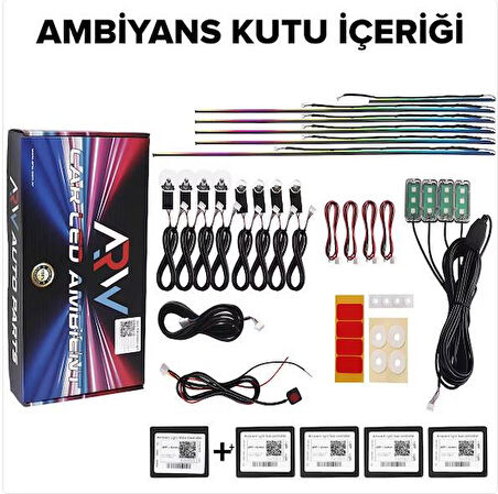 Dahiatsu Cuore RGB Araç İçi Ambiyans 210 Mod Full Fonksiyon