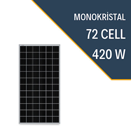 420W MONOKRİSTAL GÜNEŞ PANELİ