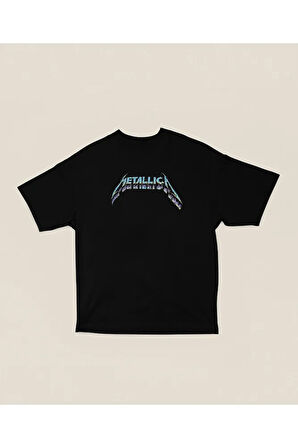 Metalllica Yazılı Unisex Oversize Tişört