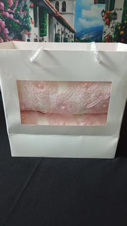 İğne Oyalı 50x90 Kadife Çeyizlik Havlu 2'li Set