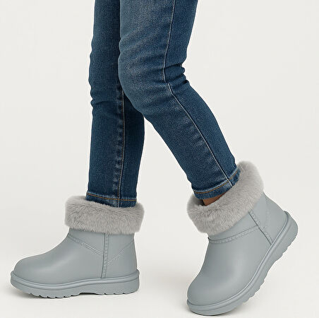 Çocuk Kışlık Kar Yağmur Botu– Su Geçirmez, Peluş Astarlı, EVA  W10290-225 Tokio Borreguito Modeli