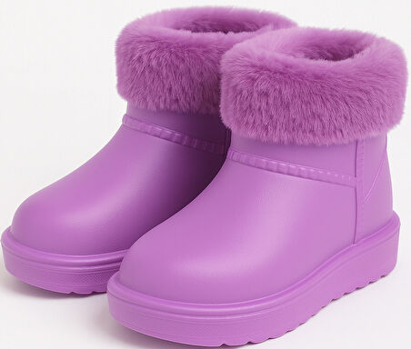 Çocuk Kışlık Kar Yağmur Botu– Su Geçirmez, Peluş Astarlı, EVA  W10290-225 Tokio Borreguito Modeli