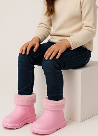 Çocuk Kışlık Kar Yağmur Botu– Su Geçirmez, Peluş Astarlı, EVA  W10290-225 Tokio Borreguito Modeli