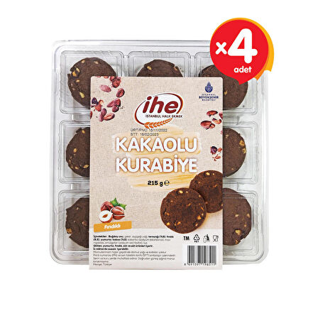 İhe Kakaolu Kurabiye 215 G (4 Adet)