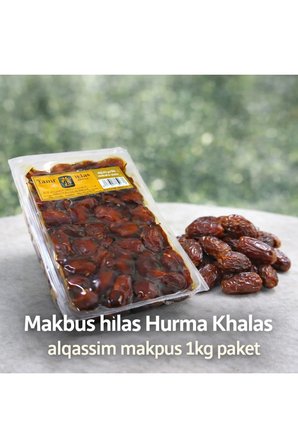 Makbus Halas Hurma 1 Kg | Şerbetli Yoğun Aromalı | Vakumlu | Taze Mahsul | Gıda