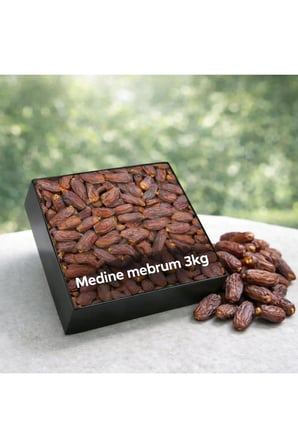 Medine Menşeli Mebrum Hurma – 3 Kg | Doğal ve Taze Yeni Mahsul