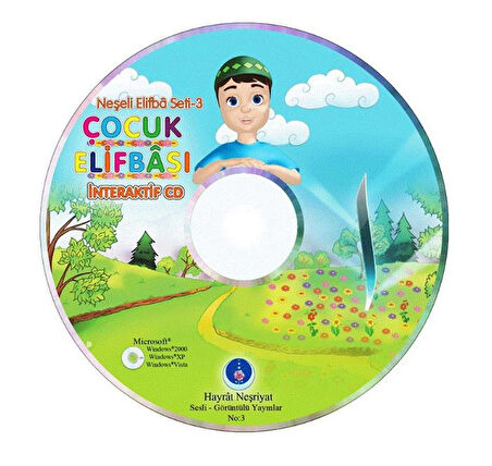 Neşeli Çocuk Elifbası Seti (Hayrat Neşriyat) Dini/Din Eğitici Kitap Seti