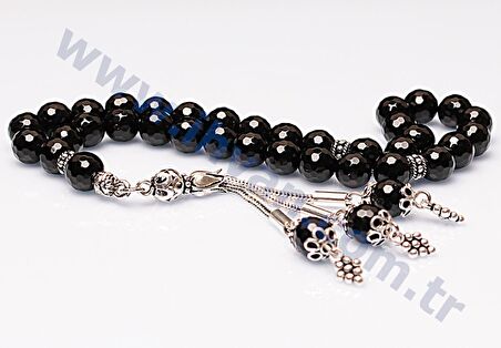 Oniks Taşı Tesbih (925 AYAR GÜMÜŞ)