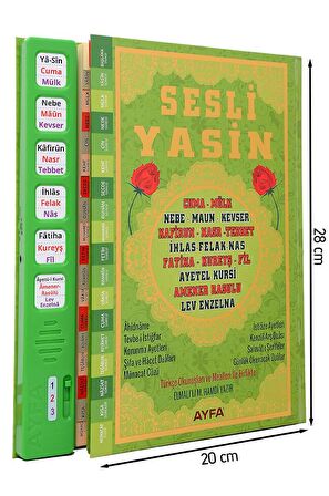 Sesli Yasini Şerif - Rahle Boy - 224 Sayfa - Yeşil Renkli - Ayfa Yayınevi