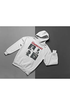 Tasarım The Weeknd Baskılı Unisex Oversize Rapper Hoodie