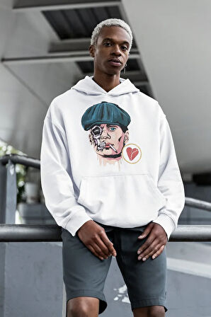 Already Broken Baskılı Tommy Shelby Unisex Oversize Peaky Blinders Hoodie