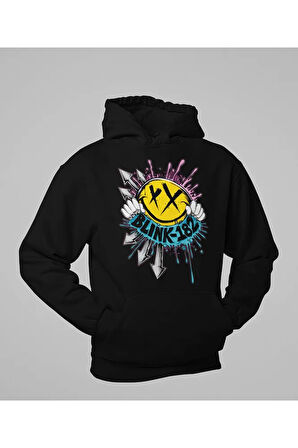 Blink-182 Baskılı Unisex Oversize Hoodie