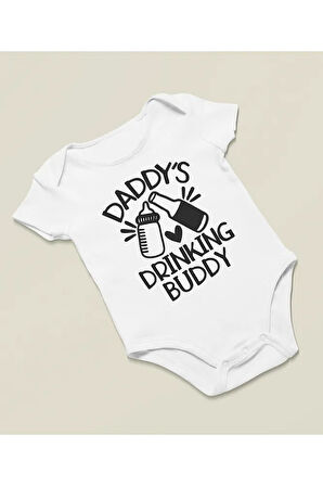 Yazılı Pamuklu Yumuşak Unisex Çıtçıtlı Body Zıbın