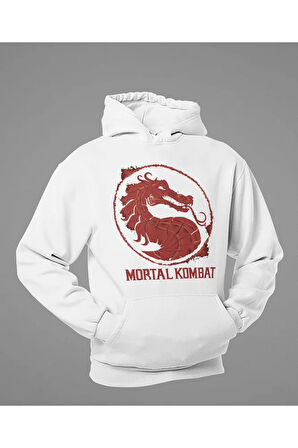 Tasarım Mortal Kombat Baskılı Unisex Oversize Anime Hoodie