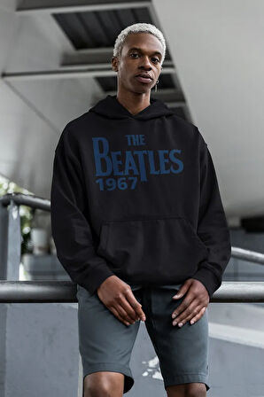 The Beatles 1967 Baskılı Unisex Oversize Müzik Grubu Hoodie