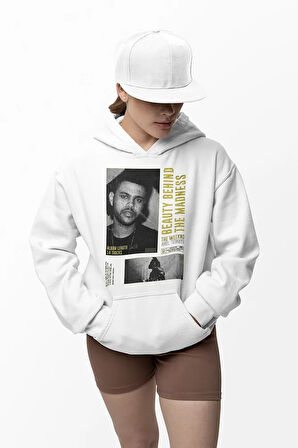 Beauty Behind The Madness Yazılı Unisex Oversize The Weeknd Hoodie