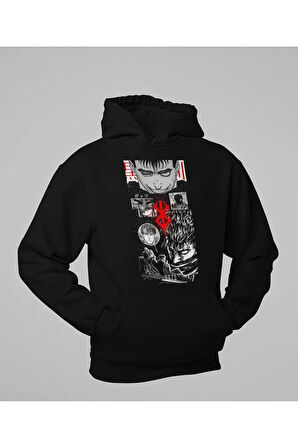 Guts Anime Berserk Baskılı Unisex Oversize Hoodie