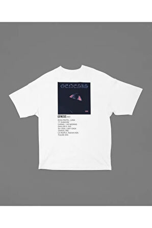 2023 Genesis Rapper Baskılı Unisex Tişört, Oversize Rap Tişört