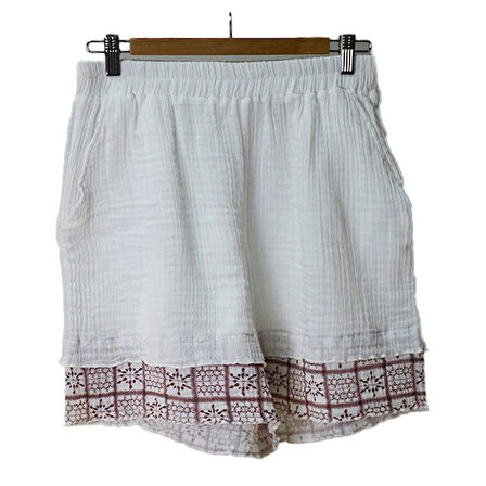 Süper Hafif %100 Pamuk 2 katlı Müslin | Şort - Tişört | İkili Takım | Pijama | Gots Sertifikalı